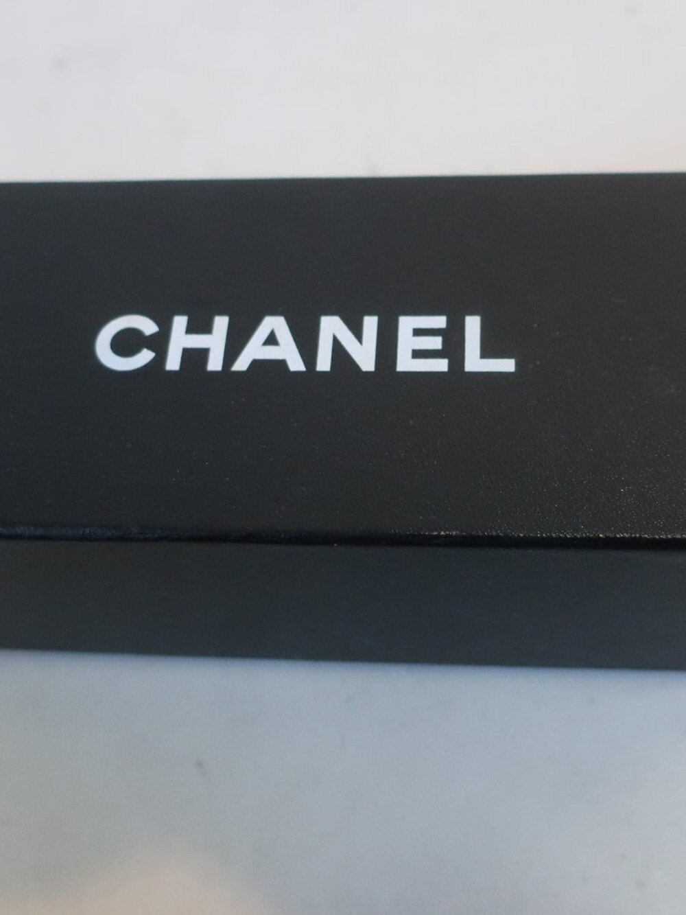 AUTHENTIC Womens Chanel Black White Rectangle-Shape Cardboard Storage Gift Box